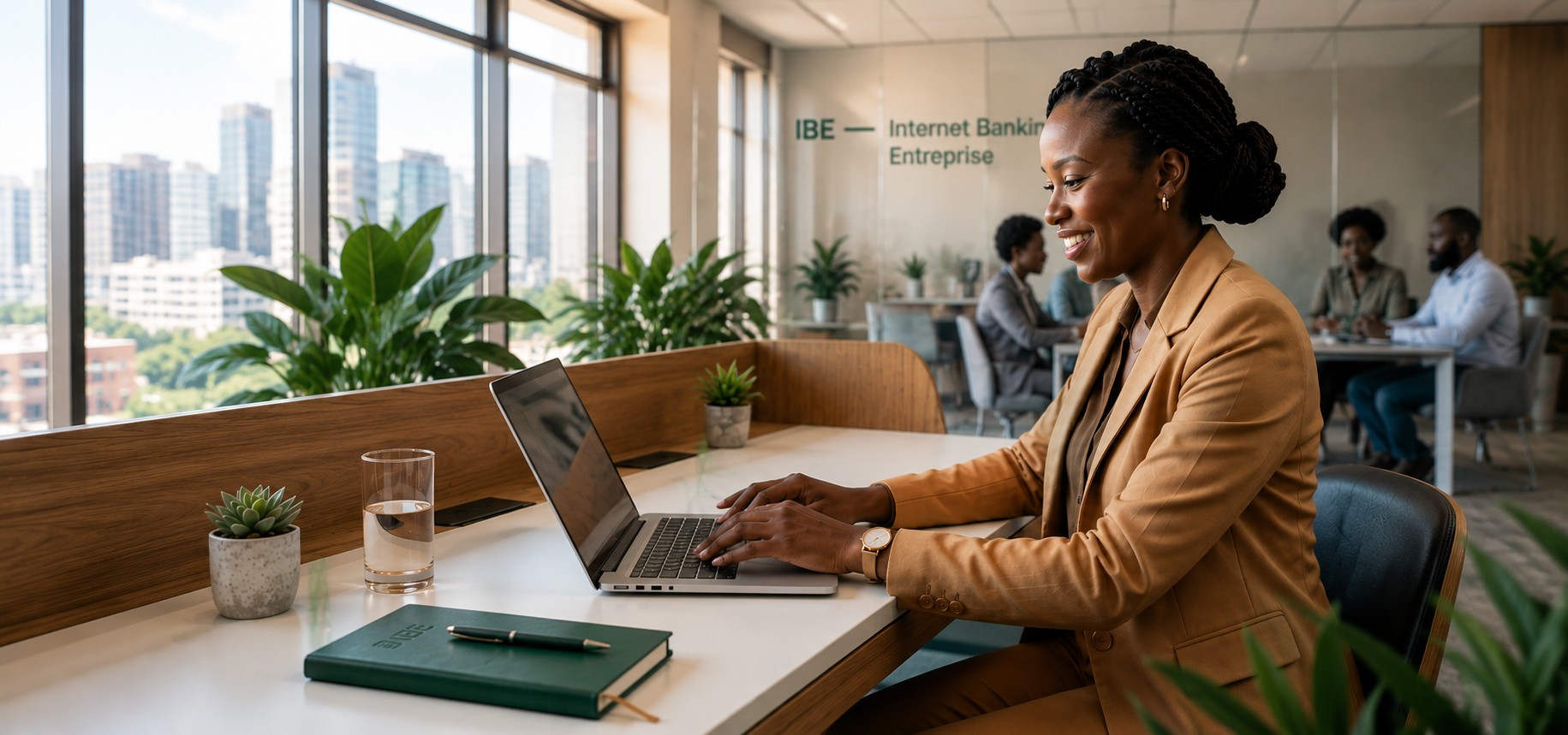 Utilisateur professionnel devant la solution IBE